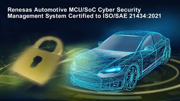 Renesas Automotive MCU & SoC Cybersecurity Certified Renesas Automotive MCU & SoC Cybersecurity Certified