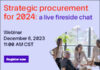 Strategic Procurement for 2024 A Live Fireside Chat