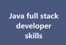 Java full stack developer skills