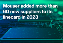 Mouser Electronic Adding Over 60 Manufacturers in 2023