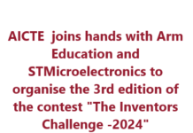 All India Council for Technical Education(AICTE) , Arm Education and STMicroelectronics jointly organise the 3rd edition of “The Inventors Challenge -2024” The Inventors Challenge -2024