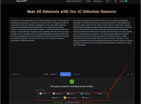 BypassGPT Review - The Ultimate AI Detection Remover