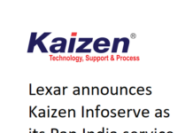 Lexar announces Kaizen Infoserve as its Pan India service partner