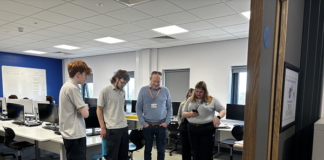 UntitledRichard Christensen from RAICo overseeing a robot demonstration with students from Energy Coast University Technical College (UTC)