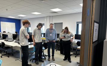 UntitledRichard Christensen from RAICo overseeing a robot demonstration with students from Energy Coast University Technical College (UTC)