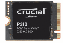 Micron Unveils Industry’s Fastest 2230 Gen4 Consumer SSD, the Crucial P310, to Accelerate Handheld Gaming, Ultrathin Laptops and Mini PCs Crucial P310 2230 Gen4 NVMe solid-state drive