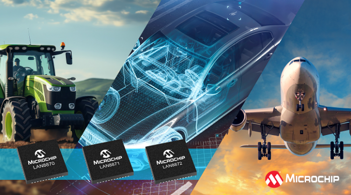 Expanded Single Pair Ethernet Portfolio with 100BASE-T1 and 1000BASE-T1 PHY Transceivers for Network Interoperability LAN887x Ethernet PHY transceivers