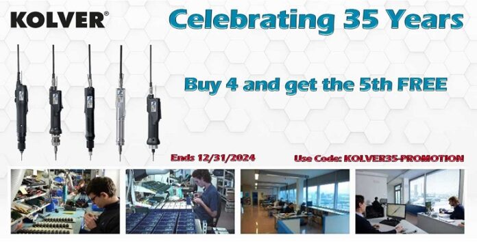 Q Source Announces Kolver’s 35th Anniversary Promotion: Buy 4 Drivers, Get the 5th Free Q Source Announces Kolver’s 35th Anniversary Promotion