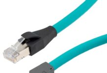 IX Industrial Ethernet Cables with Angled Connectors