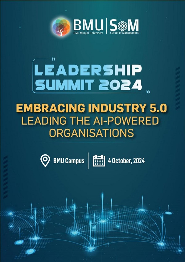 BML Munjal University Hosts 5th Leadership Summit Focused on Industry 5.0 and AI-Driven Innovations BMU Leadership Summit