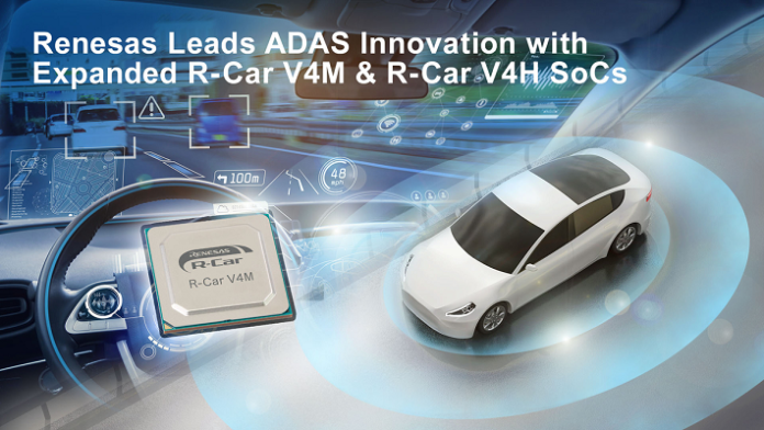 Renesas Leads ADAS Innovation with Expanded R-Car V4M and R-Car V4H SoCs