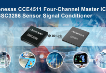 CCE4511 IO-Link Master IC and ZSSC3286 Sensor Signal Conditioner