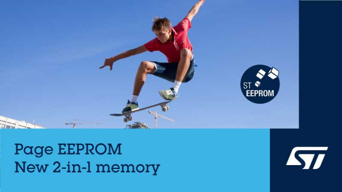 STMicroelectronics reveals Page EEPROM two-in-one memory to boost smart-edge performance and efficiency Page EEPROM