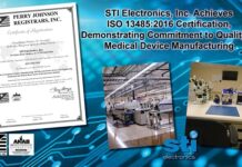 STI Electronics ISO 13485-2016 Certification