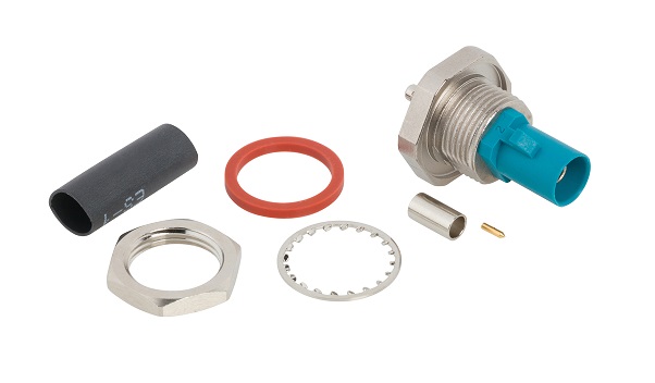 New IP67 Fakra Rear Mount Bulkhead Plug Supports Larger Diameter Cables New IP67 Fakra Rear Mount Bulkhead Plug Supports Larger Diameter Cables