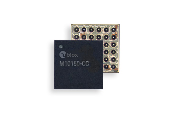 u-blox launches new GNSS chip for wearable applications featuring ultra-low power consumption and high positioning accuracy in the smallest form factor UBX-M10150-CC GNSS chip