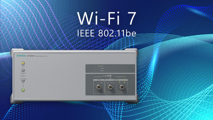 Anritsu Enhances WLAN Tester to Support Wi-Fi 7 2×2 MIMO MT8862A WLAN Tester to Support Wi-Fi 7