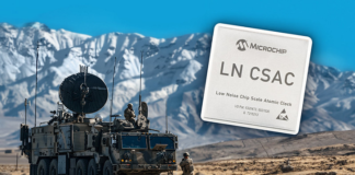 Low-Noise Chip-Scale Atomic Clock (LN-CSAC), model SA65-LN