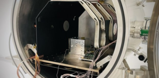 Experimental testing of ATLAS-1 optical terminal