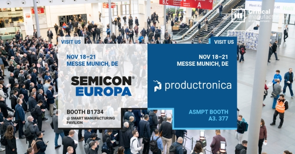 Critical Manufacturing Brings the Factory of the Future to Life with AI and Intelligent Operations at SEMICON Europa and productronica 2025 Critical Manufacturing