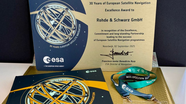 ESA awards Rohde & Schwarz ESA awards Rohde & Schwarz