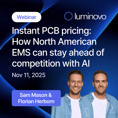 Luminovo Instant PCB Pricing Webinar