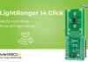 LightRanger 14 Click from MIKROE delivers high-precision distance and depth measurement using direct time-of-flight technology LightRanger 14 Click