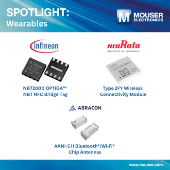 Mouser's Wearables Resource Center Wearable Electronics