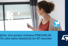 STMicroelectronics introduces new battery-saving wireless microcontrollers optimized for remote controls STM32WL3R