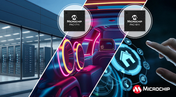 Microchip PAC1711 and PAC1811 power monitors Microchip