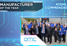 OMC recognised among UK’s top manufacturers at prestigious electronics industry awards Elektra Award
