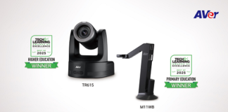 AVer M11WB and TR615 Tech & Learning Awards