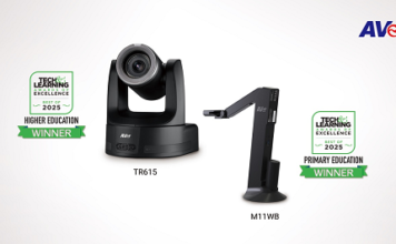AVer M11WB and TR615 Honored with Tech & Learning Awards of Excellence AVer M11WB and TR615 Tech & Learning Awards
