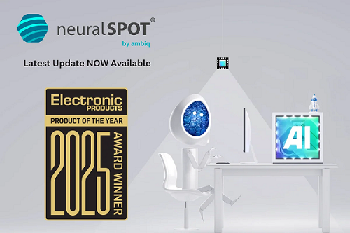 Ambiq neuralSPOT Wins 2025 EDN Product of the Year Award