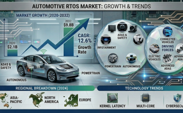 Automotive Real-Time Operating System Market to Surpass $9.8 Billion by 2032 at 12.6% CAGR Automotive RTOS Market