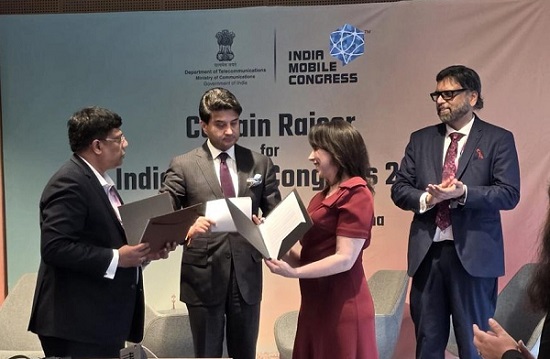 Indian Minister for Communications Jyotiraditya M. Scindia Announces 10th Edition of India Mobile Congress 2026 at MWC Barcelona India Mobile Congress