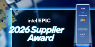 Infineon honored with Intel EPIC Supplier Award 2026 for world-class execution and collaboration EPIC Supplier Award 2026