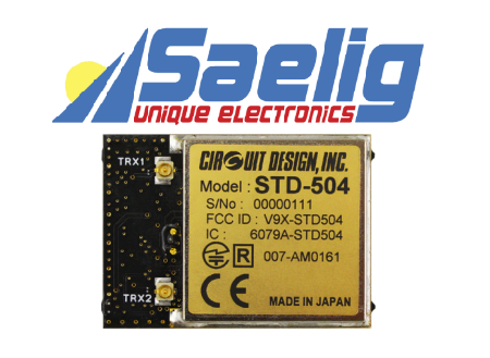 Saelig Announces the STD-504 Compact True-Diversity 2.4 GHz Radio Transceiver Module STD-504
