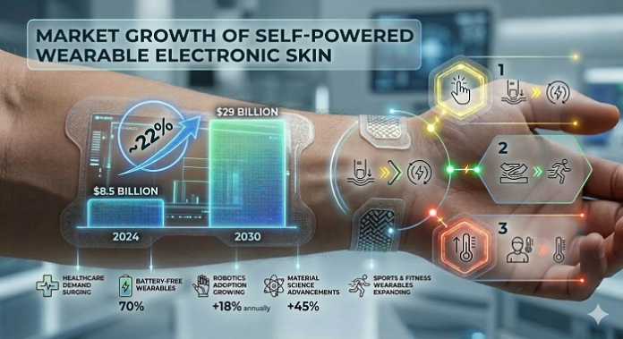 Self-Powered and Wearable Electronic Skin Market