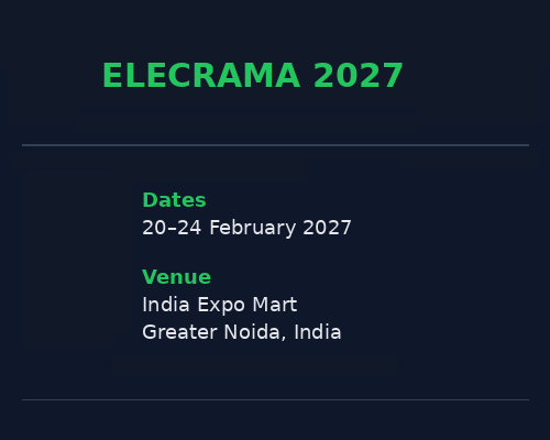 Elecrama 2027 dates and venue