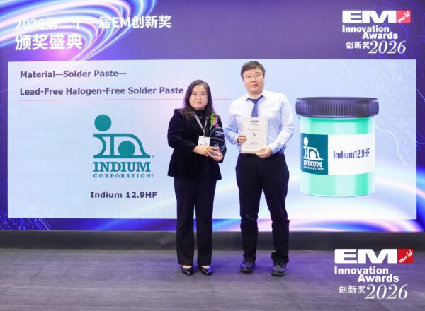 Indium Corporation EM Asia Innovation Award Photo EM Asia Innovation Honors