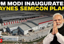 Prime Minister Shri Narendra Modi inaugurates the Kaynes Semicon Plant