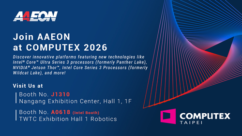 Computex 2026 Banner AAEON Edge AI Solutions COMPUTEX 2026