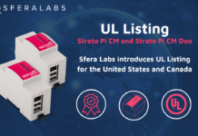 Sfera Labs Achieves Strato Pi CM and Strato Pi CM Duo UL Listing Under UL 61010-1 Strato Pi CM and Strato Pi CM Duo UL Listing