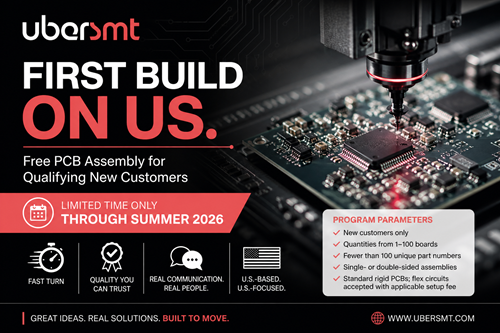 ubersmt first build image PCB Assembly Program
