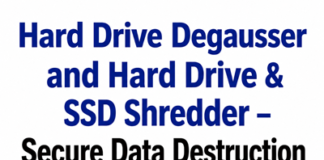 Hard Drive Degausser and Hard Drive & SSD Shredder – Secure Data Destruction by SASCO