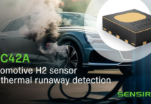 Sensirion announces global availability of the STC42A Automotive H2sensor for thermal runaway detection STC42A Automotive H2sensor