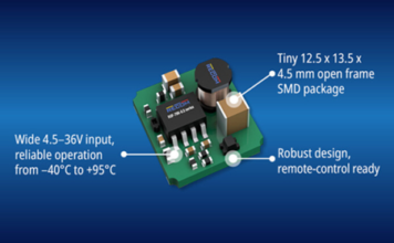 ROF-78K-0.5 Switching Regulator Delivers Up to 95% Efficiency in Compact SMD Package ROF-78K-0.5 Switching Regulator