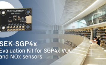 Sensirion SEK-SGP4x Evaluation Kit Simplifies SGP40 and SGP41 Gas Sensor Integration Sensirion SEK-SGP4x Evaluation Kit