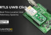 Develop real-time location and telemetry systems using ultra-wideband comms with the RTLS UWB Click from MIKROE RTLS UWB Click
